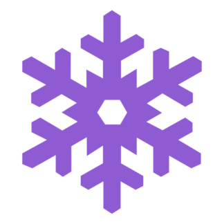 Snow Flake Decal (Lavender)